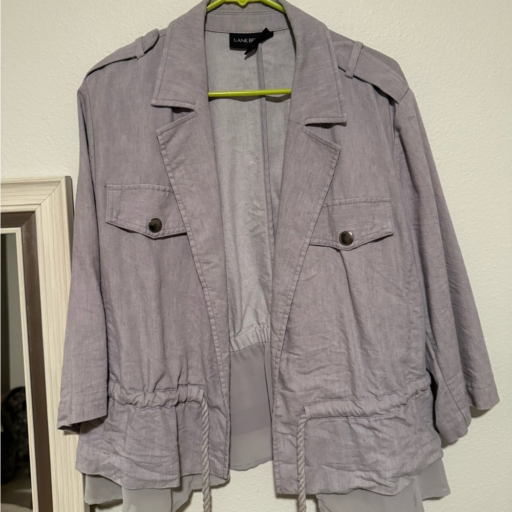 Lane Bryant Women's Light Gray Blazer